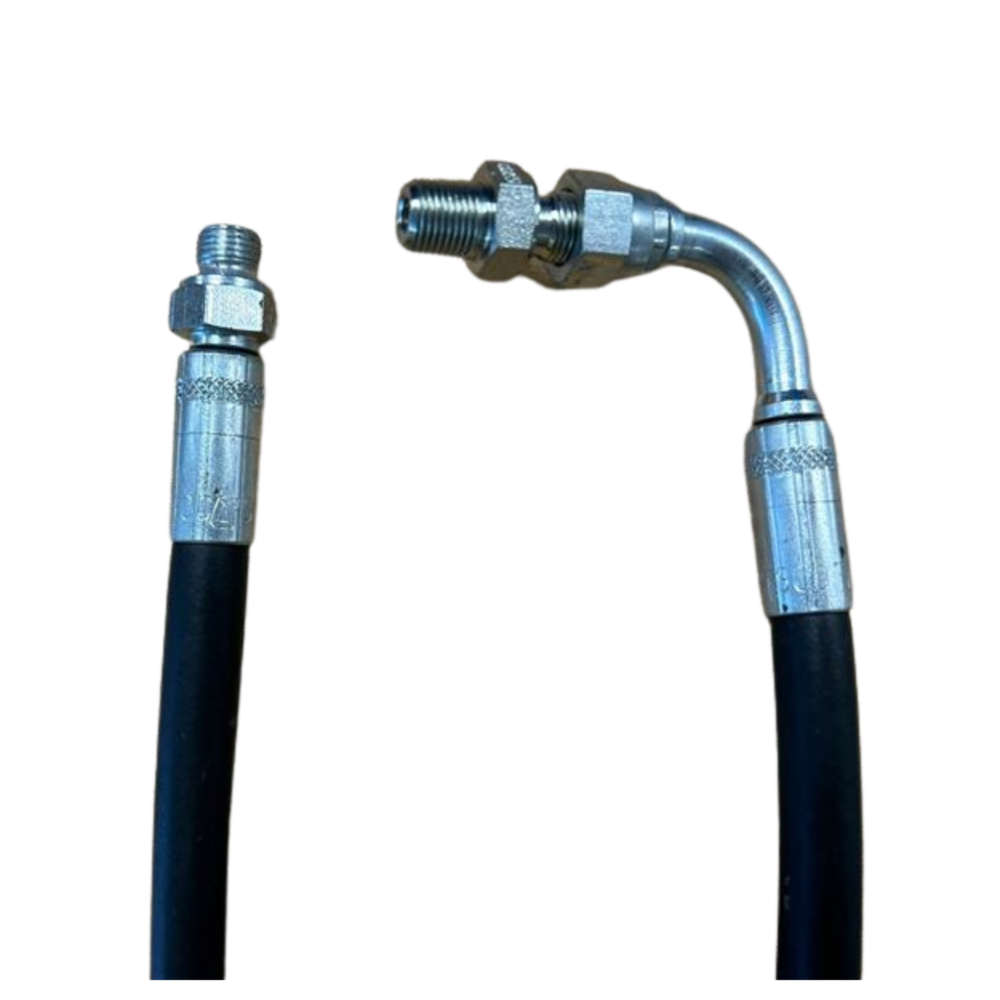 Flexible 450mm h/press angled 1/8M x 1/8M